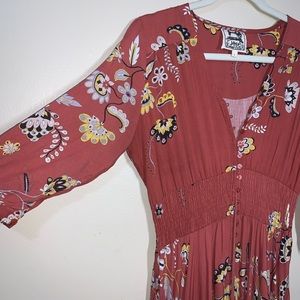 Jasiri floral print maxi dresses